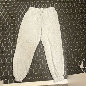 light grey sweatpants